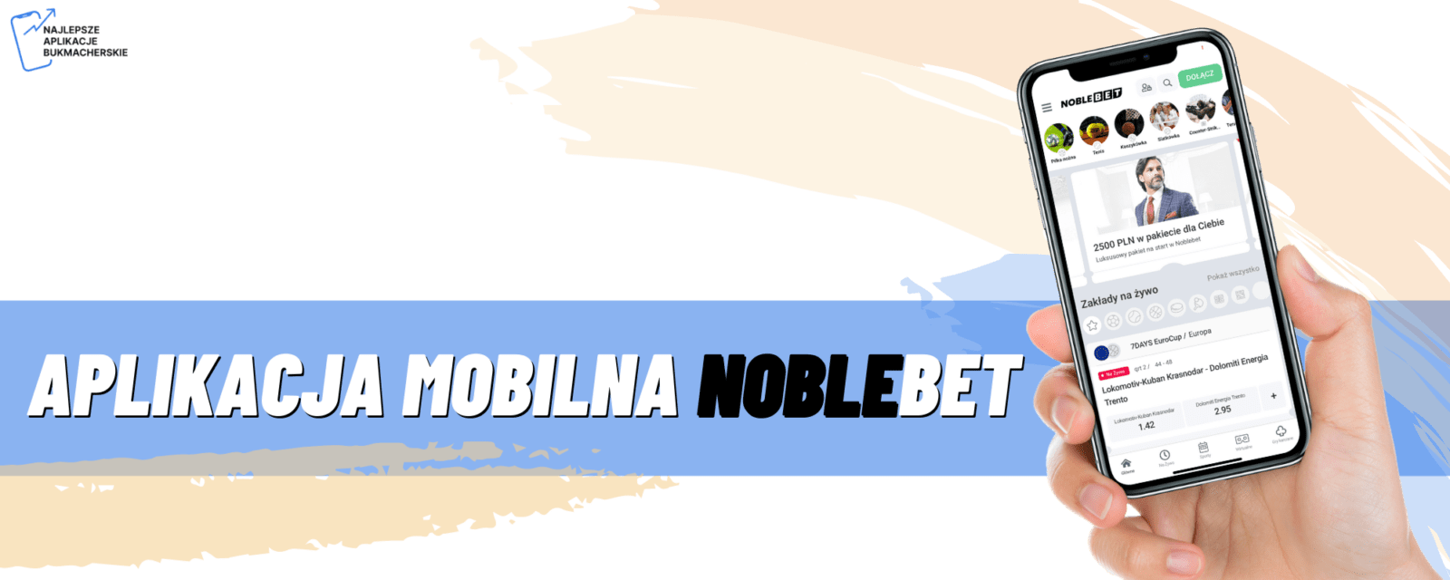 Aplikacja mobilna legalnego bukmachera Noblebet