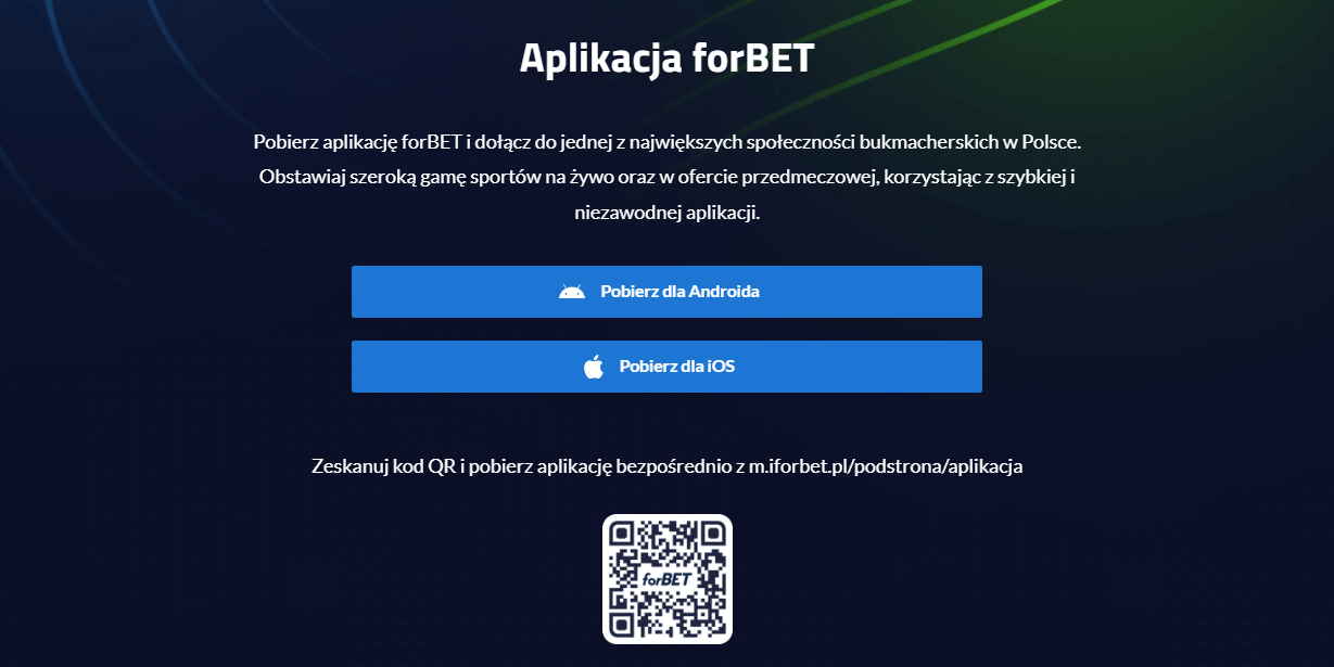 Pobierz aplikację mobilną Forbet