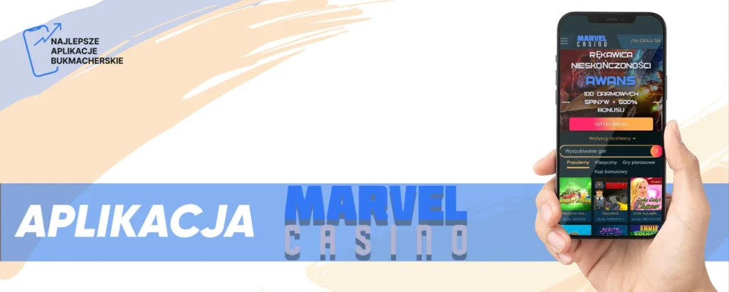 Aplikacja mobilna legalnego bukmachera Marvel Casino