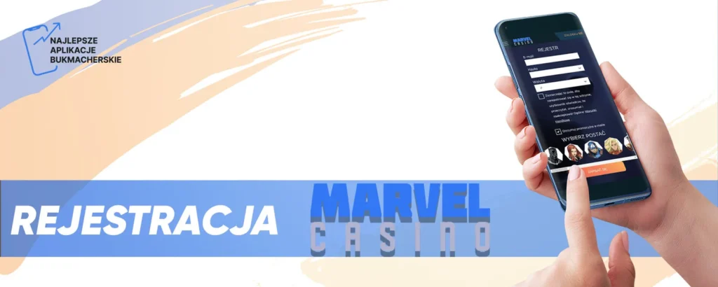 Rejestracja w aplikacji mobilnej Marvel Casino