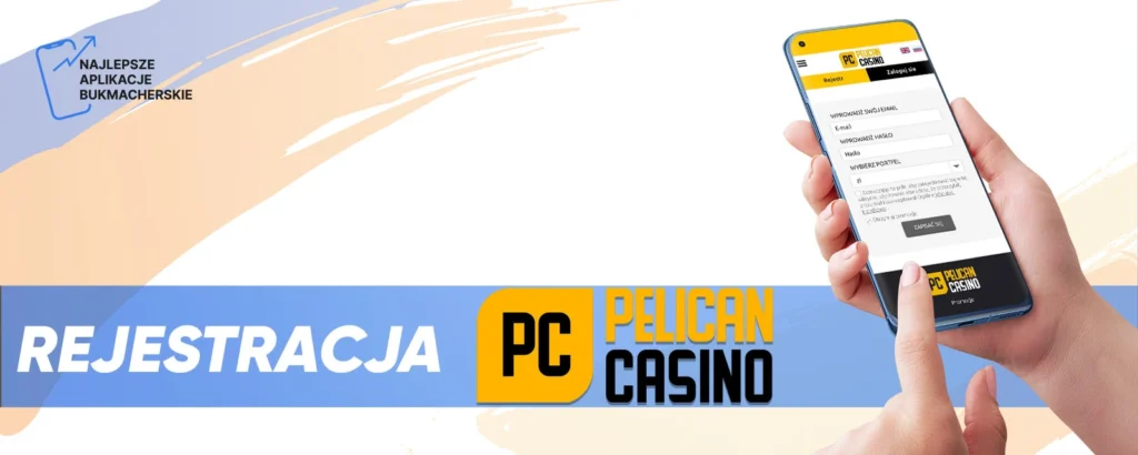 Rejestracja w aplikacji mobilnej Pelican Casino